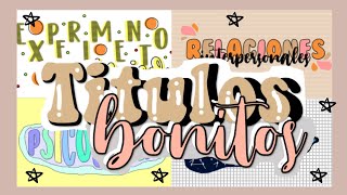 Títulos Bonitos en Powerpoint 🌺 Fernanda [upl. by Suhpesoj]