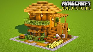 Minecraft How to build a SMALL SURVIVAL HOUSE EASY HOUSE TUTORIAL [upl. by Yvor]