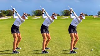 NELLY KORDA GOLF SWING  SLOW MOTION [upl. by Leontine]