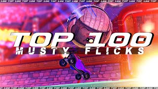 ROCKET LEAGUE TOP 100 MUSTY FLICKS [upl. by Auhsohey]