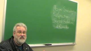 DrH Major Sociological Perspectives Social Problems amp Solutions [upl. by Florin]