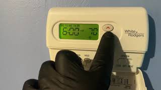 How to Program White Rogers 1F80361 Thermostat amp Lennox System Low Refrigerant R410A [upl. by Eittocs422]