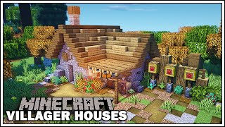 Minecraft Villager Houses  THE FLETCHER  Minecraft Tutorial [upl. by Sihtnyc680]