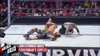 John Cena’s Strongest Moves WWE Top 10 [upl. by Notsa523]