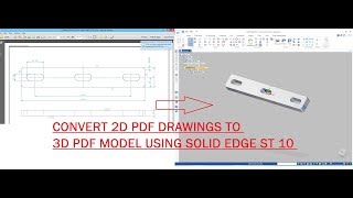 MAKE 3D MODEL FROM 2D PDF Drawings [upl. by Maurine330]