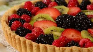 Fruit Tart Recipe Demonstration  Joyofbakingcom [upl. by Enomor]