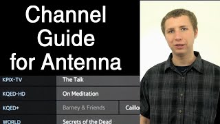 TV Channel Guide Options for OTA Antenna TV [upl. by Dew]