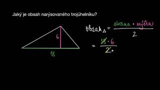 Vypočítej obsah trojúhelníku  Geometrie  Khan Academy [upl. by Harp]