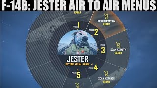 F14B Tomcat AI Jester Air To AirBVR amp WVR Menus Tutorial  DCS WORLD [upl. by Marcoux]