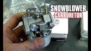 HOWTO Install A Snowblower Carburetor [upl. by Erin]