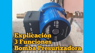 Tutorial 3 Funciones de BOMBA PRESURIZADORA [upl. by Germana994]