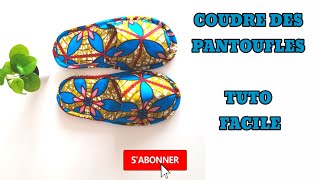 TUTODIY PANTOUFLES CONFORTABLE FACILE [upl. by Acenes]