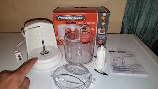 PROCTOR SILEX FOOD PROCESSOR WHITE 72500RY Product Review [upl. by Eniamreg]