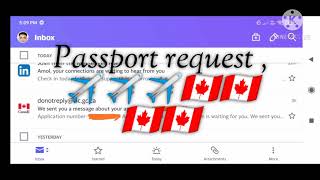 VFS Canada passport request  Passport stamping request  2 Way Passport Courier service By IRCC [upl. by Andreana928]