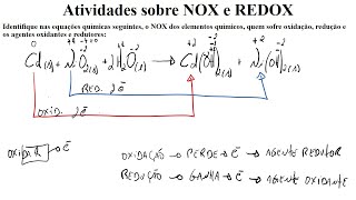 Reações de Oxirredução e NOX – Exercícios [upl. by Crist]