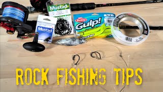 Rock Fishing Tips  What Gear and Tackle To Bring [upl. by Eenel]