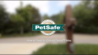 How to Twist InGround Fence™ Wire [upl. by Afatsuom]