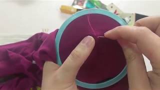 Mending Knit Fabrics Series  Fix a Hole In A TShirt [upl. by Ivon]