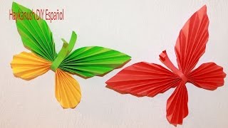 Como Hacer Mariposa de Papel Paso a Paso [upl. by Yert]