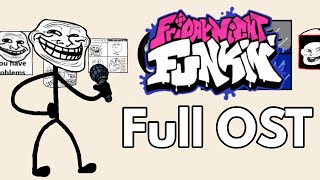 Friday Night Funkin VS TrollfaceTrollge All SongsFull OST [upl. by Sigismondo117]