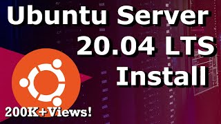 Ubuntu Server 2004 LTS Install  Step by Step Tutorial For Beginners [upl. by Dlonyer26]