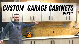 DIY Custom Garage Shop Cabinets Pt 1 [upl. by Bernardina]