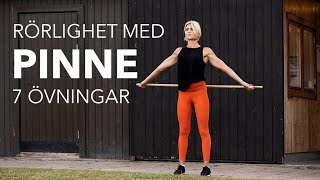 Rörlighetsträning med pinne – 7 uppmjukande övningar [upl. by Paula808]