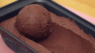 Chocolate Ice Cream 3 Ingredients No Machine [upl. by Acinorev527]