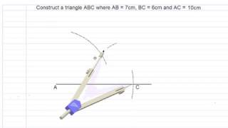 constructing a scalene triangle [upl. by Dnanidref]