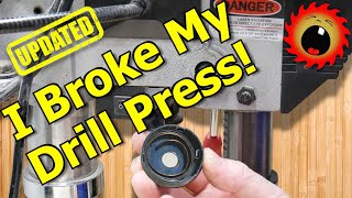 How to Replace a Broken Drill Press Return Spring Quill Spring [upl. by Mancino]