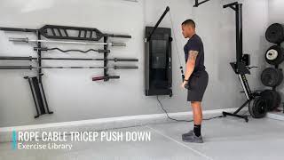 Rope Cable Tricep Pushdown [upl. by Nieberg]