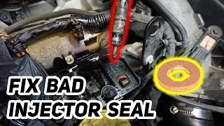 How to fix bad injector seal in injector seat [upl. by Irtimid626]