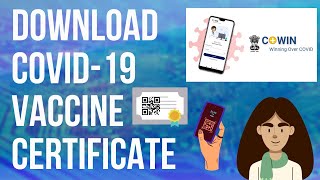 How to Download COVID19 Vaccine Certificate Using CoWIN Website on Mobile [upl. by Adnahs]