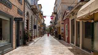 Walking in Nafplio  Greece 4K [upl. by Ahsikahs]