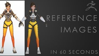 How to REFERENCE in Zbrush  60 second tutorial [upl. by Lledyr]