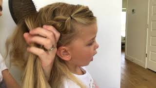 Little Girls Hair Tutorial Elsa Braid  Milo [upl. by Samuel]