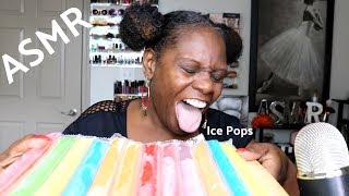 Trying Ice Pops Treat ASMR Eating Sounds [upl. by Besnard]