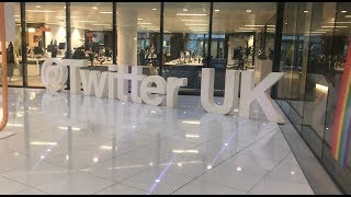 Visiting Twitter HQ in London Tour of Twitters Office [upl. by Jaquenetta]