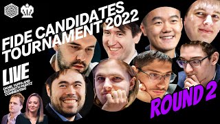 FIDE Candidates Tournament 2022 Round 2 [upl. by Koressa]