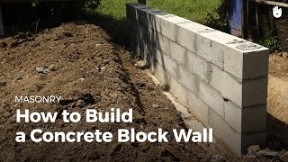 How to Build a Concrete Wall  DIY Projects [upl. by Eiffe]