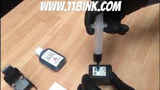 How to Refill a black ink cartridge hp 60 60xl 61 62 63 64 65 65xl 302 303 304 304xl 305 662 680 307 [upl. by Beaver781]