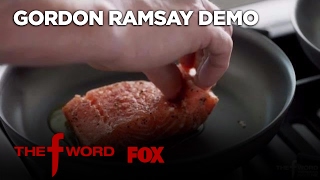 Gordon Ramsay Demonstrates How To Cook The Perfect Alaskan King Salmon  Season 1 Ep 1  THE F WORD [upl. by Rozanna189]