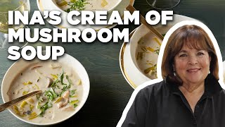 Ina Gartens Wild Mushroom Soup with Ina Garten  Barefoot Contessa  Food Network [upl. by Llenyr]