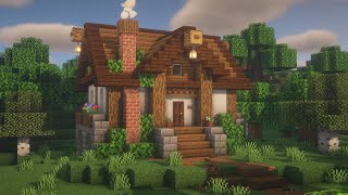 Minecraft Cozy Cottage House Tutorial [upl. by Yroggerg214]