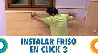 Instalar friso sistema click 3  Lamas horizontales Bricocrack [upl. by Nahum]