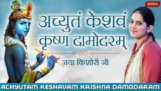 Achyutam Keshavam Krishna Damodaram  Jaya Kishori  Krishna Mantra  Jaya Kishori Ji Bhajan [upl. by Isus]