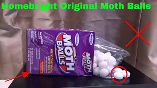 ✅ How To Use Homebright Original Moth Balls Review [upl. by Ahserak]