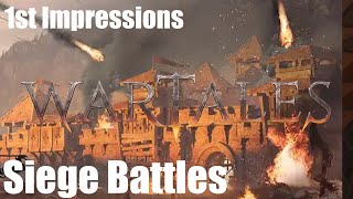 WARTALES Siege Battles 1st Impressions [upl. by Olimac]