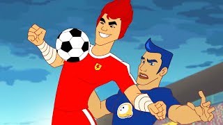 Temporada 2 Compilación  Capítulos 1  3  Super Strikas  Súper Fútbol Dibujos Animados [upl. by Lacey491]