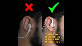 How to wear earphones the right way [upl. by Raney]